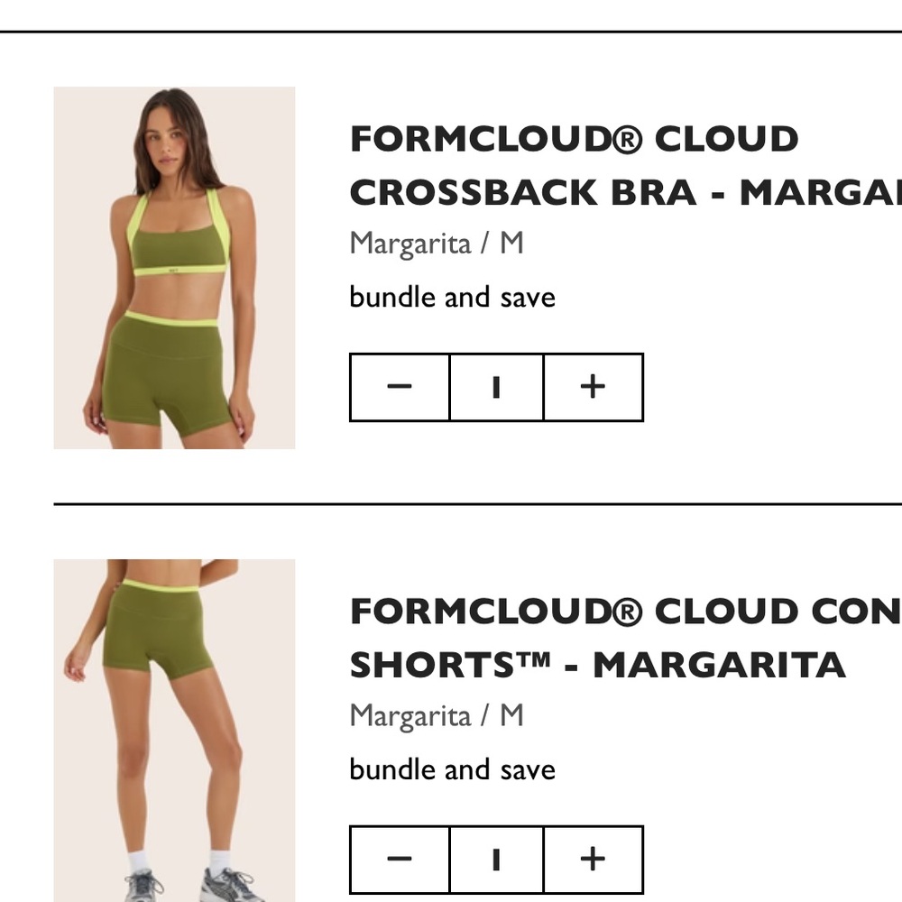 SET Active Margarita Crossback Bra and Shorts